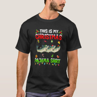 Das ist mein Weihnachts-Pajama-Weihnachtslachskopf T-Shirt