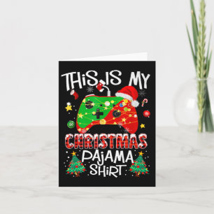 Das ist mein Weihnachts-Pajama-Weihnachtsmannmütze Karte