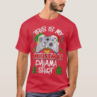 Das ist mein Weihnachts-Pajama-Weihnachtsmannmütze T-Shirt