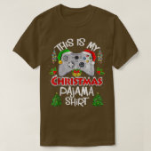 Das ist mein Weihnachts-Pajama-Weihnachtsmannmütze T-Shirt (Design vorne)