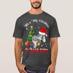 Das ist mein Weihnachts-Pajama-Weihnachtsmannmütze T-Shirt