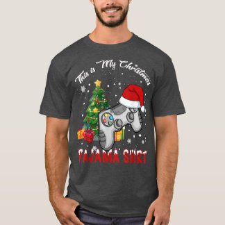 Das ist mein Weihnachts-Pajama-Weihnachtsmannmütze T-Shirt