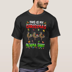 Das ist mein Weihnachts Pajama Xmas Leopard Gecko T-Shirt