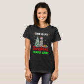 Das ist mein Weihnachts Pajama Xmas Light Santa Hu T-Shirt (Vorne ganz)