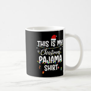 Das ist mein Weihnachts Pajama Xmas String Lights Kaffeetasse