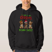 Das ist mein Weihnachts Pajama Yorkie Dog Funny Xm Hoodie (Vorderseite)