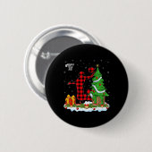 Das ist mein Weihnachts Pajamas Basketball Player Button (Vorne & Hinten)