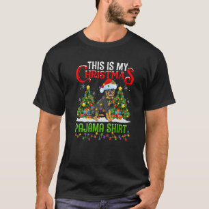 Das ist mein Weihnachts Pajamas Lighting Rottweile T-Shirt