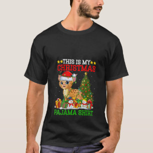 Das ist mein Weihnachts-Pajamas Lights Bobcat Chri T-Shirt