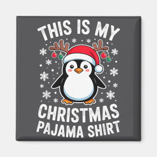 Das ist mein Weihnachts-Pinguin-Schlafanzug Magnet
