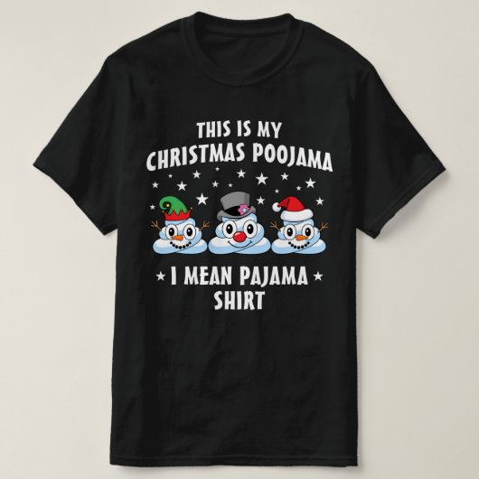 Das ist mein Weihnachts-Poojama-Funny-Schnee Gekac T-Shirt (Design vorne)
