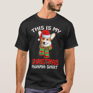 Das ist mein Weihnachts-Pyjama Corgi-Hund-Mütze Sa T-Shirt