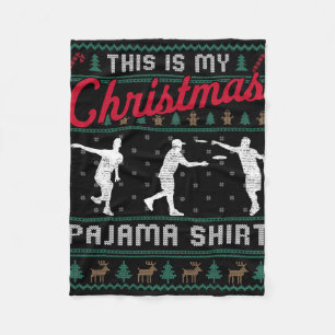 Das ist mein Weihnachts-Pyjama-Disc-Golf-hässliche Fleecedecke