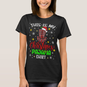 Das ist mein Weihnachts-Pyjama-Disc-Golf-Weihnacht T-Shirt