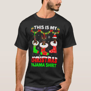 Das ist mein Weihnachts-Pyjama-Dobermann-Hund-Welp T-Shirt
