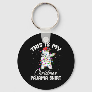 Das ist mein Weihnachts-Pyjama-Polarbär-Spaß für F Schlüsselanhänger