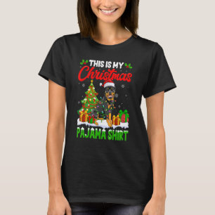 Das ist mein Weihnachts-Pyjama Rottweiler Hund T-Shirt