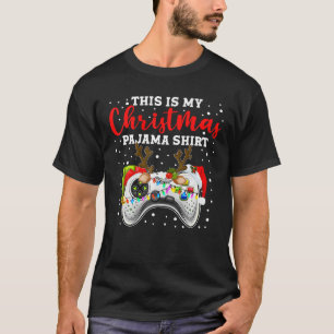 Das ist mein Weihnachts-Pyjama-Santa-Hut-Gamer-Vid T-Shirt