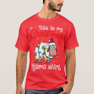 Das ist mein Weihnachts-Pyjama-Schaf-Weihnachtsman T-Shirt