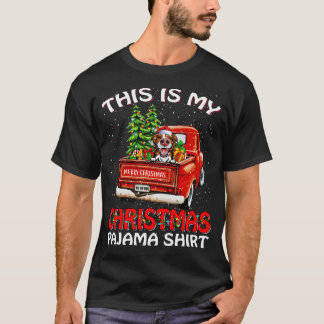 Das ist mein Weihnachts-Pyjama-Shirt Border Collie T-Shirt