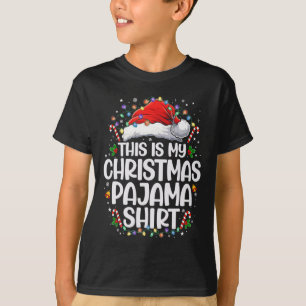 Das ist mein Weihnachts-Pyjama-Shirt Lustiges Xmas T-Shirt