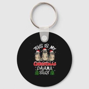 Das ist mein Weihnachts-Pyjama-Shirt Schnabeltier- Schlüsselanhänger