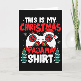 Das ist mein Weihnachts-Pyjama-Videospiel-Gamer-Ju Karte