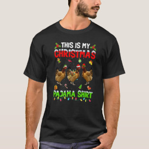 Das ist mein Weihnachts-Pyjama Xmas Hühner Squad T-Shirt