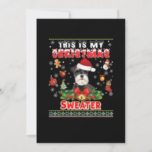 Das ist mein Weihnachts-Sweater Schnauzer-Hund Ugl Ankündigung