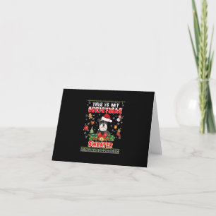 Das ist mein Weihnachts-Sweater Schnauzer-Hund Ugl Dankeskarte