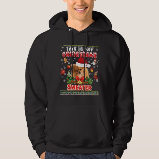 Das ist mein Weihnachts-Sweater-Spitz, der mich hä Hoodie (Vorderseite)
