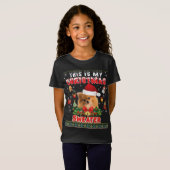 Das ist mein Weihnachts-Sweater-Spitz Hund Ugly M T-Shirt (Vorne ganz)