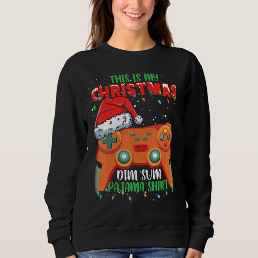 Das ist mein Weihnachts-Video-Controller Dim Sum Sweatshirt (Vorderseite)