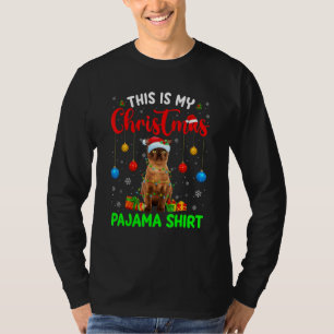 Das ist mein Weihnachtsbaum Pajama Burmese Cat Xma T-Shirt