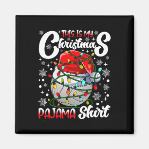 Das ist mein Weihnachtsbaum Pajama Volleyball Weih Magnet