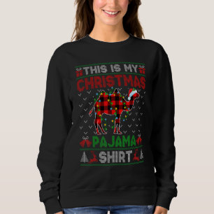 Das ist mein WeihnachtsCamel Pajama Xmas Lights Sweatshirt