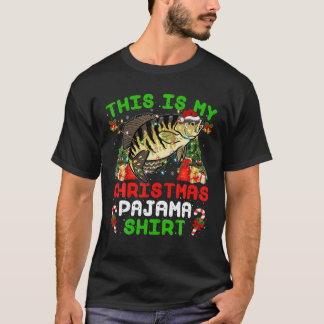 Das ist mein Weihnachtsfest Pajama Crappie Fisch W T-Shirt