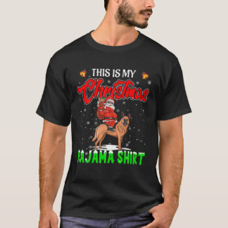 Das ist mein Weihnachtsfest Pajama Santa Riding Be T-Shirt