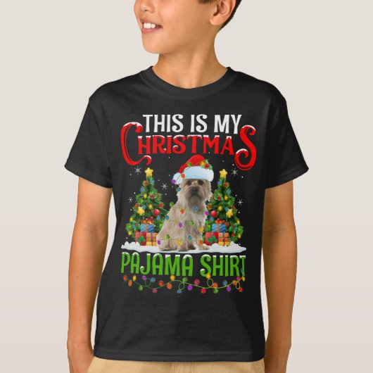 Das ist mein Weihnachtsfest Pajama Terrier Dog Wei T-Shirt (Vorderseite)