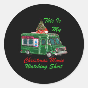 Das ist mein Weihnachtsfilm, der sich den LKW ansc Runder Aufkleber