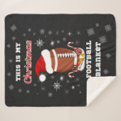 Das ist mein Weihnachtsfußball mit Snacks Sherpadecke (Vorderseite (Horizontal))