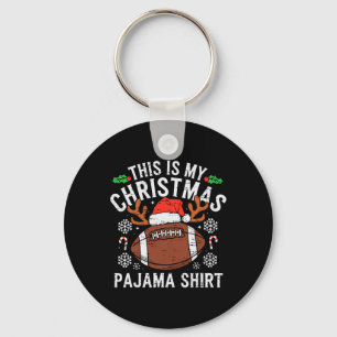 Das ist mein Weihnachtsfußball Pajama Shirt Sport Schlüsselanhänger