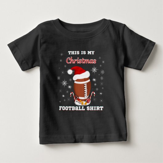 Das ist mein Weihnachtsfußball-Shirt mit Snacks Baby T-shirt (Vorderseite)
