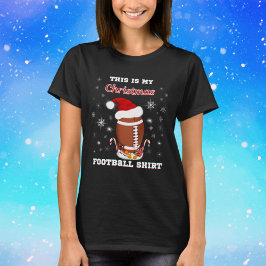 Das ist mein Weihnachtsfußball-Shirt mit Snacks T-Shirt