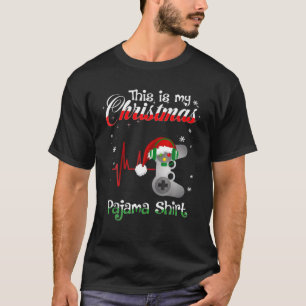 Das ist mein WeihnachtsGamer Pajama für Jungs Männ T-Shirt