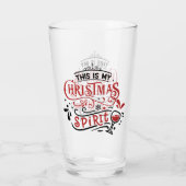Das ist mein Weihnachtsgeist-Funny-Pint-Glas Glas (Rückseite)