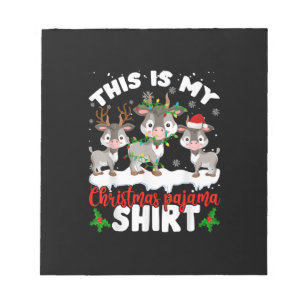 Das ist mein Weihnachtsgeschenk für Pajama Santa G Notizblock