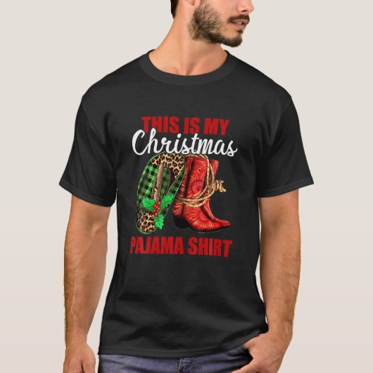 Das ist mein Weihnachtsjunge Stiefel Santa T-Shirt (Vorderseite)