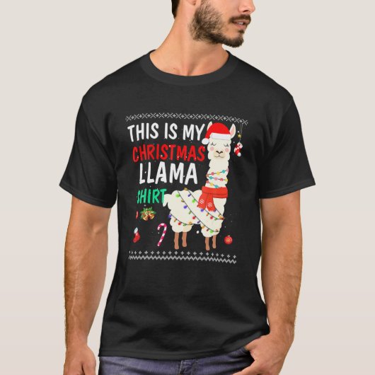 Das ist mein Weihnachtslama Pajama Pajama Top Chri (Vorderseite)