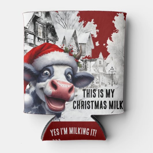 Das ist mein Weihnachtsmilch-Bier Dosenkühler (Vorderseite)